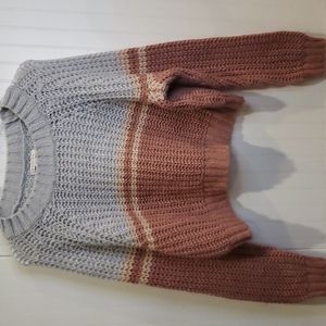 American Eagle Crop Wool Blend Knit Sweater Size Large